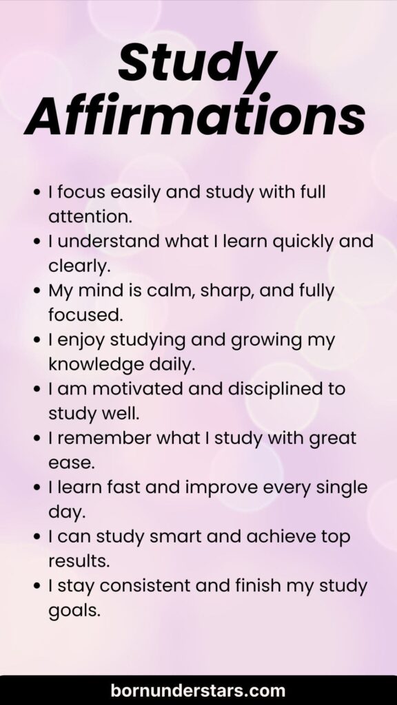 Study Affirmations