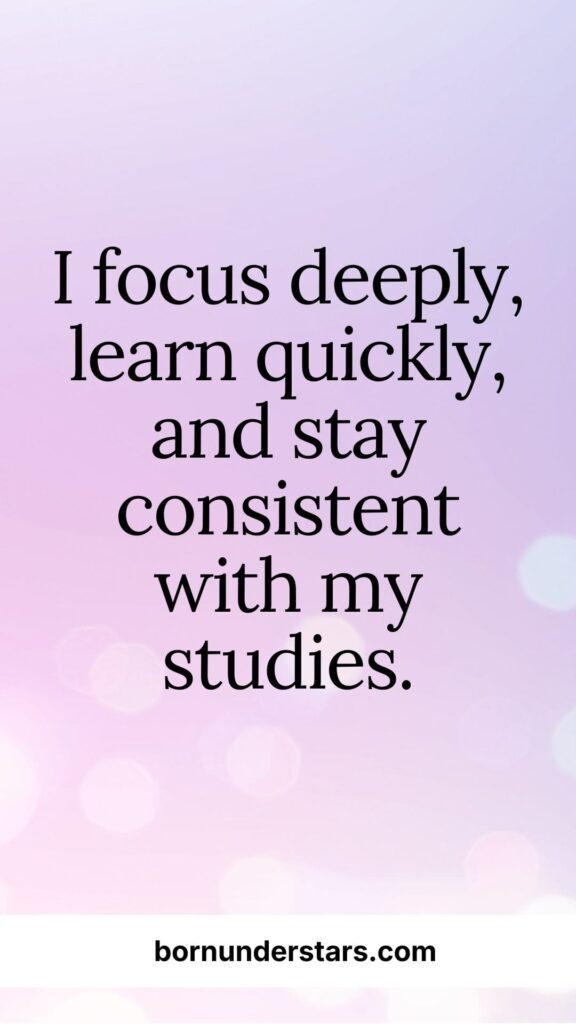 Study Affirmations