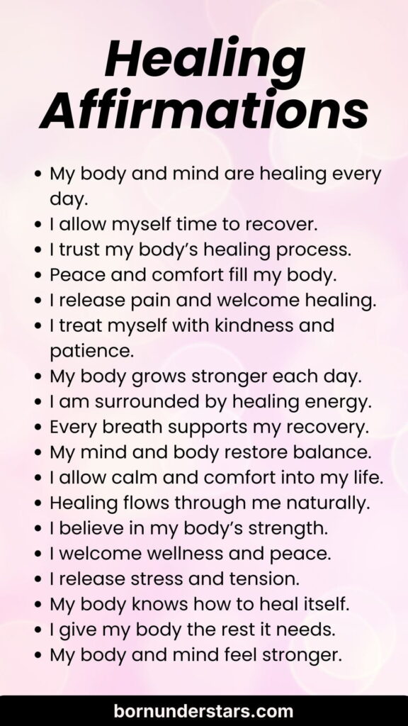 Healing Affirmations