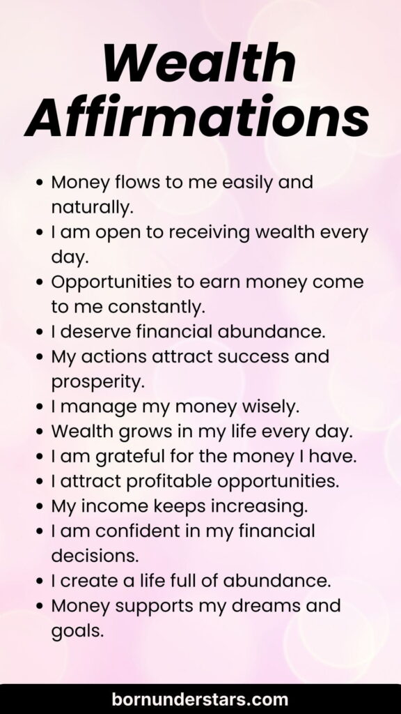 Wealth Affirmations