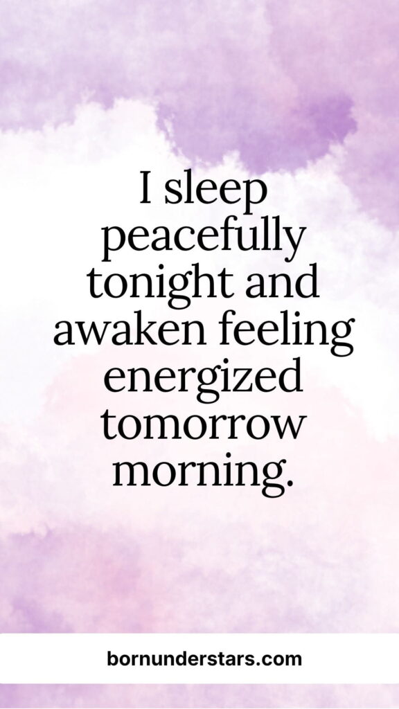 Bedtime Affirmations