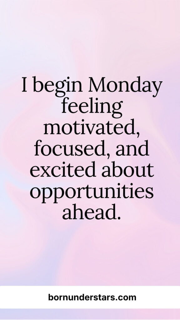 Monday Affirmations