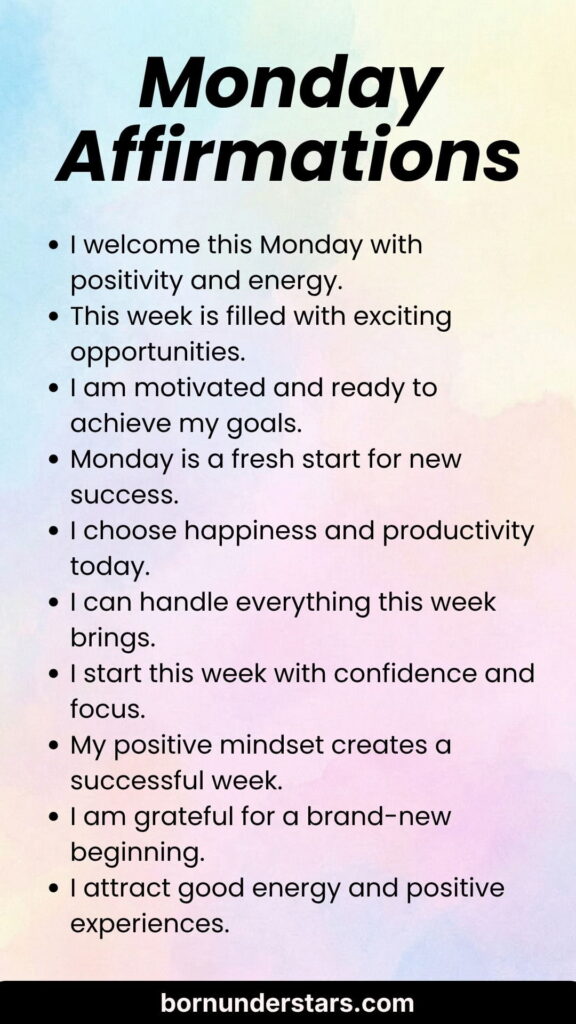 Monday Affirmations