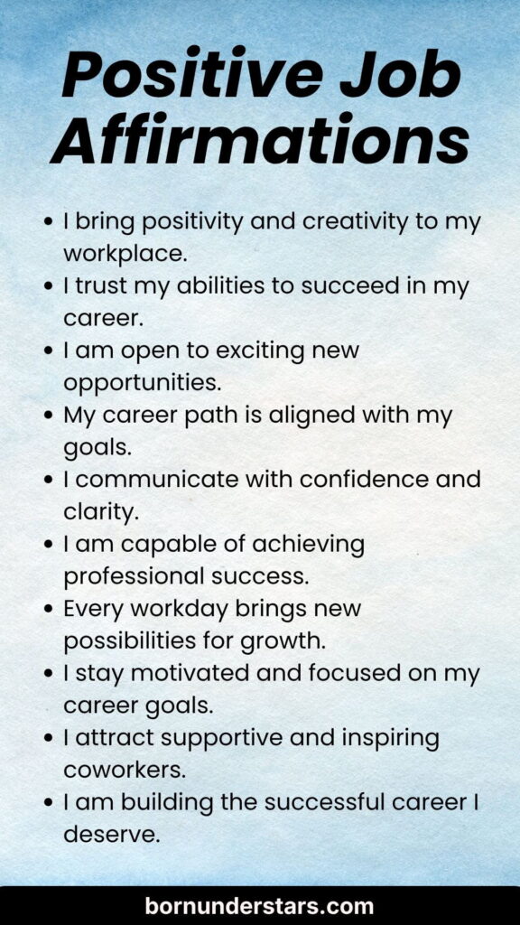 Job Affirmations