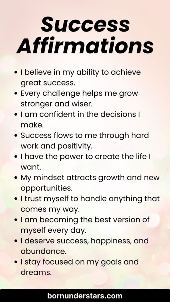 Success Affirmations