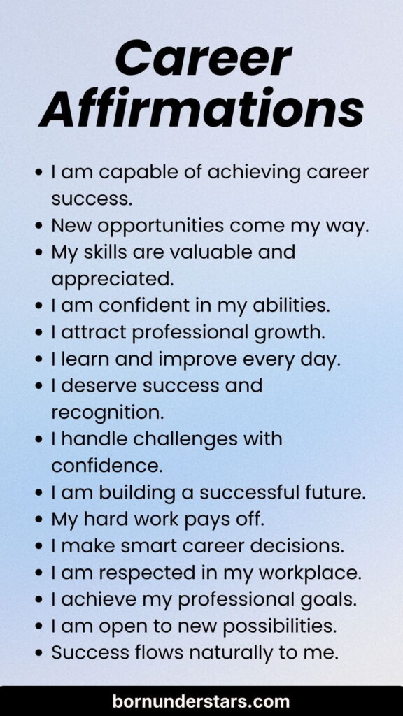 Career Affirmations 
