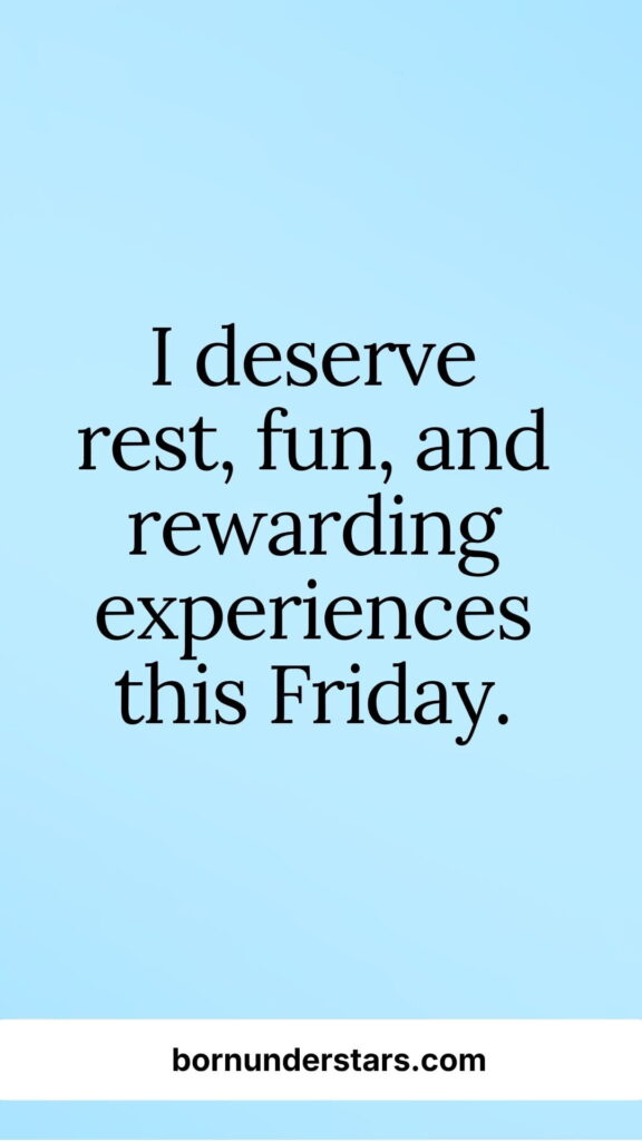 Friday Affirmations 