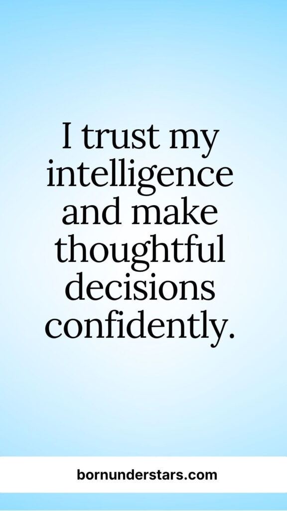 Intelligence Affirmations