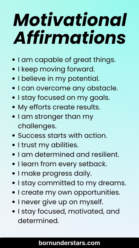 Motivational Affirmations