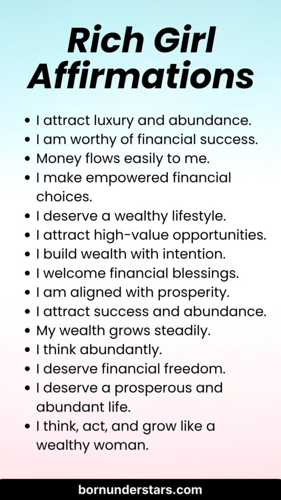 Rich Girl Affirmations