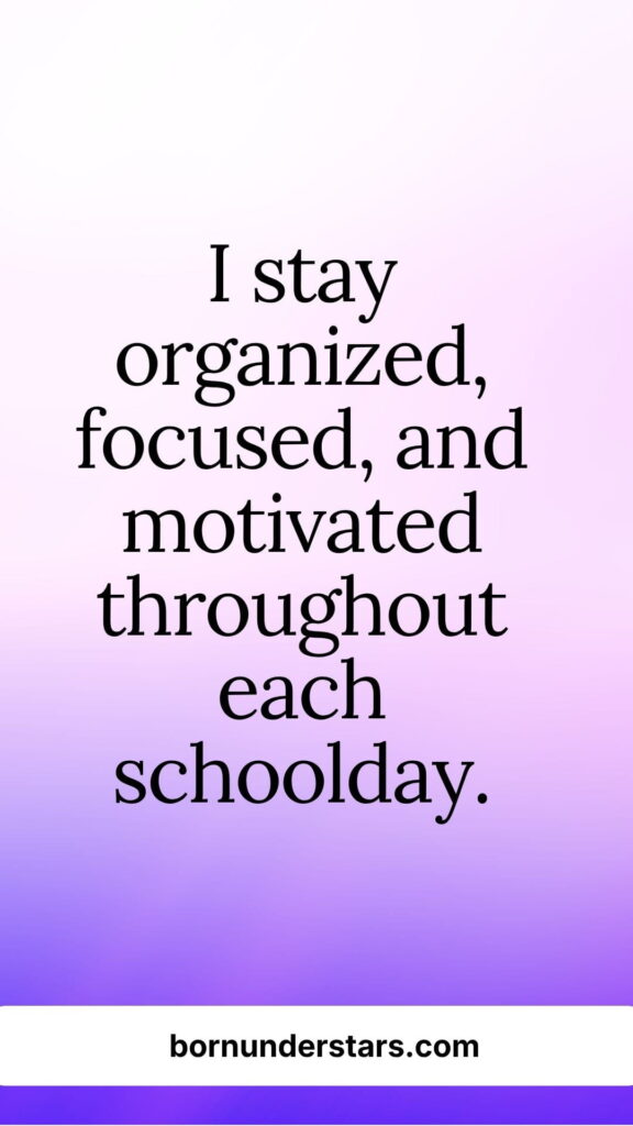 School Affirmations