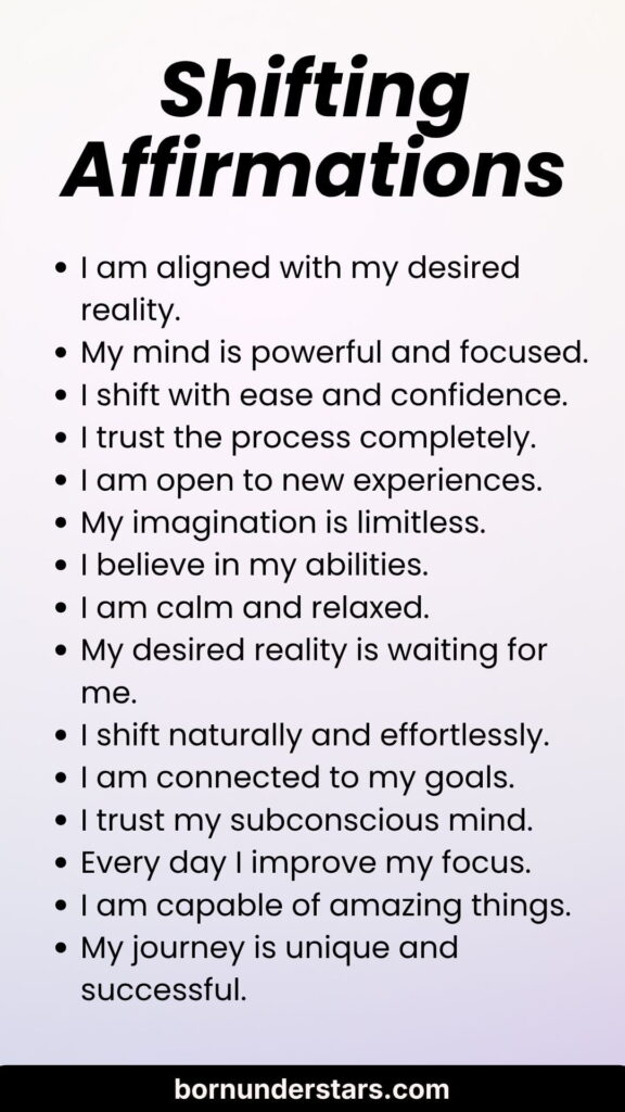 Shifting Affirmations
